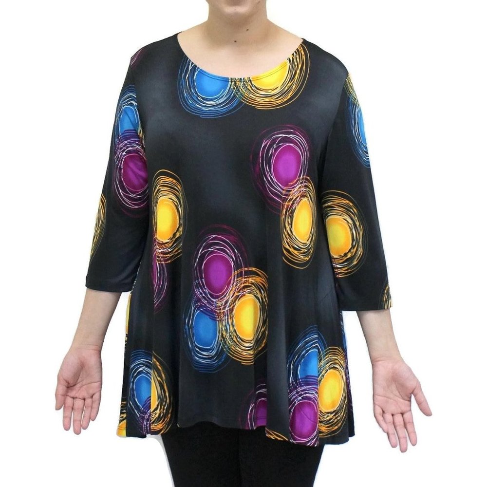 Caribe Women's Galaxy Swing Tunic Large - Picture 2 of 3